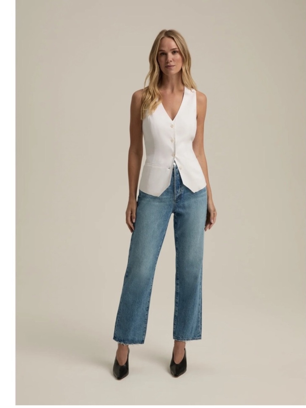 Favorite Daughter The Jones Linen Vest - Picture 2 of 14